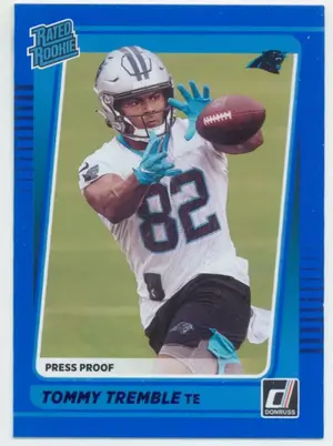 2021 Donruss - Tommy Tremble #302 Press Proof Blue Parallel