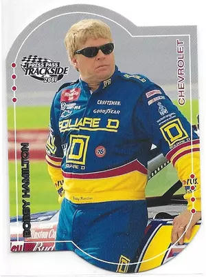 2001 Press Pass Trackside Die-Cut #4 Bobby Hamilton
