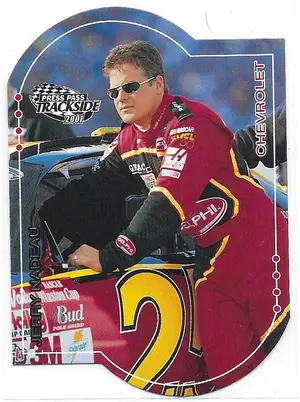 2001 Press Pass Trackside Die-Cut #7 Jerry Nadeau