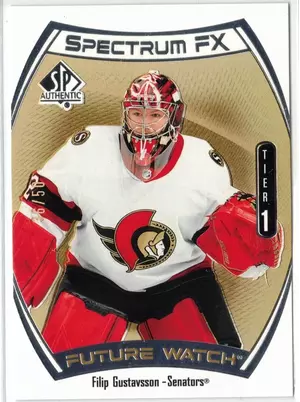 2021-22 UD SP Authentic  Future Watch Spectrum FX Gold Flip Gustavsson 36/50