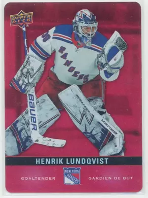 2019-20 TIM HORTONS - HENRIK LUNDQVIST #DC-13 RED DIE CUT