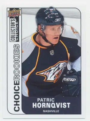 2008-09 COLLECTOR'S CHOICE - PATRIC HORNQVIST #220 CHOICE ROOKIES