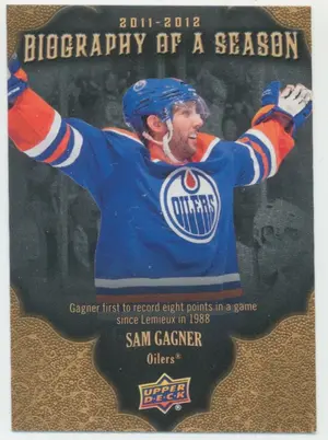 2011-12 UPPER DECK BIOGRAPHY OF A SEASON - SAM GAGNER #BOS25⚠️