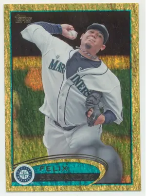 2012 Topps - Felix Hernandez #430 Gold Sparkle Parallel