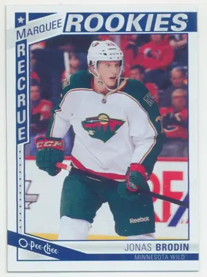 2013-14 O-PEE-CHEE - JONAS BRODIN #576 MARQUEE ROOKIES