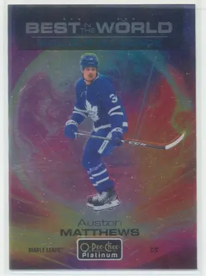 2020-21 O-Pee-Chee Platinum Auston Matthews Best in the World #BW-4