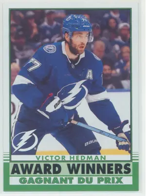 2020-21 O-PEE-CHEE - VICTOR HEDMAN #609 AWARD WINNERS RETRO