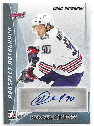 2016-17 ITG Heroes & Prospects Autographs Platinum #PA-DA1 Danil Antropov