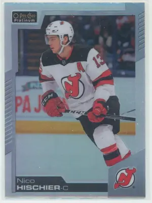 2020-21 O-PEE-CHEE PLATINUM - NICO HISCHIER #146 RAINBOW