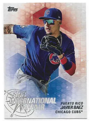 2018 Topps Update An International Affair #IA-35 Javier Baez