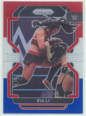 2022 Panini Prizm WWE - Xia Li #158 Red White & Blue Prizm Parallel