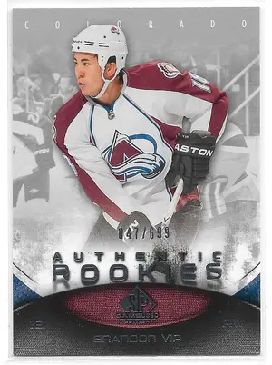 2010-11 SP Game Used #177 Brandon Yip RC (047/699)