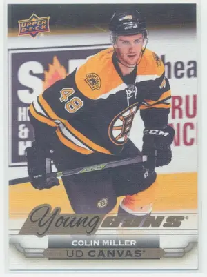 2015-16 UPPER DECK - COLIN MILLER #C103 UD CANVAS YOUNG GUNS