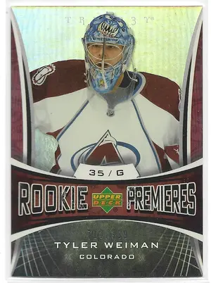 2007-08 Trilogy #135 Tyler Weiman RC (710/999)