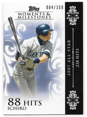2008 Topps Moments & Milestones #63 Ichiro Suzuki (004/150)