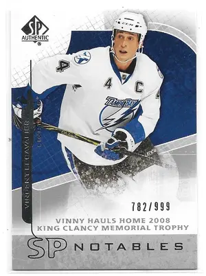 2008-09 SP Authentic #158 Vincent Lecavalier (Notables) (782/999)