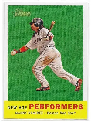 2008 Topps Heritage New Age Performers #NAP12 Manny Ramirez