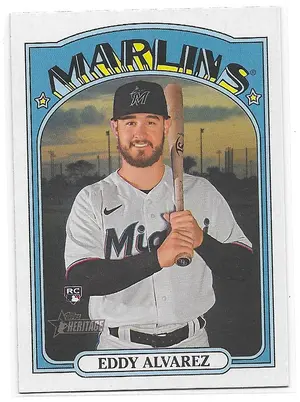 2021 Topps Heritage #528 Eddy Alvarez RC