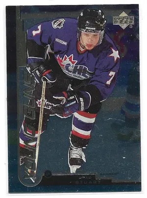 1999-00 UD Gold Reserve #167 Brad Stuart (Young Guns)