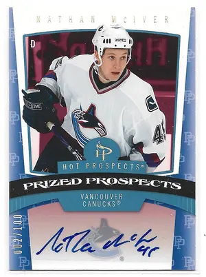 2006-07 Hot Prospects Red Hot #180 Nathan McIver RC (002/100)