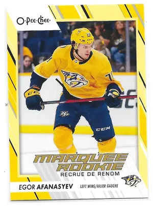 2023-24 O-Pee-Chee Yellow #564 Egor Afanasyev RC