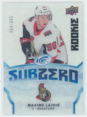 2018-19 UPPER DECK ICE - MAXIME LAJOIE #SZ-46 SUBZERO 894/999