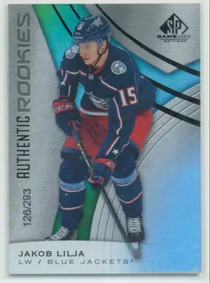 2019-20 SP GAME USED - JAKOB LILJA #198 RAINBOW 126/293