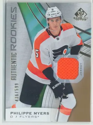 2019-20 SP GAME USED - PHILIPPE MYERS #119 JERSEY GOLD 436/599
