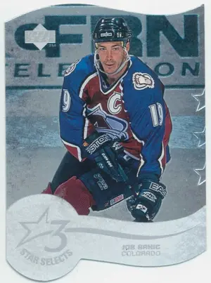 1997-98 UPPER DECK - JOE SAKIC #T3A THREE STAR SELECTS