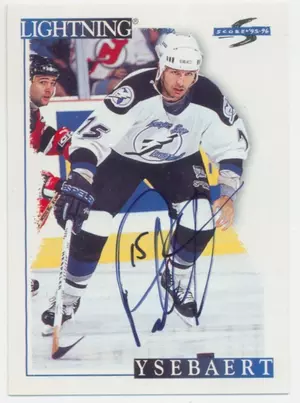 1995-96 SCORE - PAUL YSEBAERT #116 AUTOGRAPH