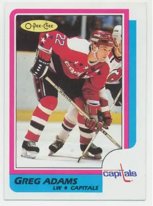 1986-87 O-PEE-CHEE - GREG ADAMS #253