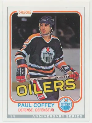 1992-93 O-PEE-CHEE - PAUL COFFEY #14 ANNIVERSARY SERIES