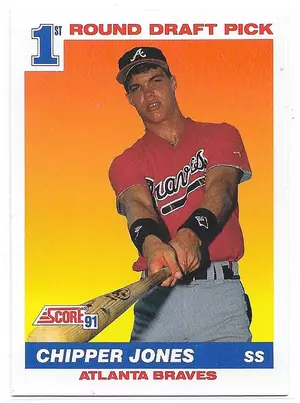 1991 Score #671 Chipper Jones RC