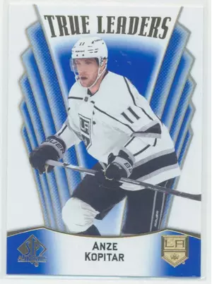 2021-22 SP AUTHENTIC - ANZE KOPITAR #TL-25 TRUE LEADERS BLUE