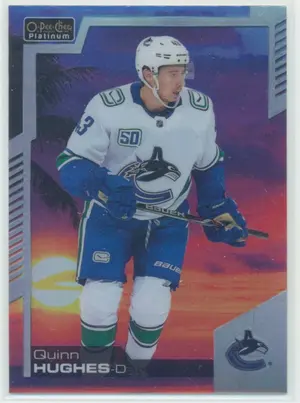 2020-21 O-PEE-CHEE PLATINUM - QUINN HUGHES #10 SUNSET