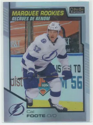2020-21 O-PEE-CHEE PLATINUM - CAL FOOTE #191 MARQUEE ROOKIES RAINBOW