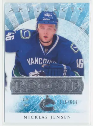 2012-13 ARTIFACTS - NICKLAS JENSEN #RED239 ROOKIE 316/699