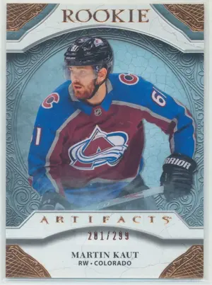 2020-21 ARTIFACTS - MARTIN KAUT #161 COPPER ROOKIE 201/299