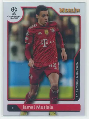 2021-22 Topps Merlin Collection Chrome UCL - Jamal Musiala #130 Refractor Parallel