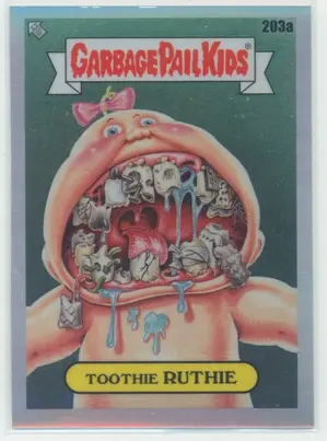 2022 Topps Chrome Garbage Pail Kids - Toothie Ruthie #203a Refractor Parallel