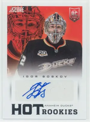 2013-14 SCORE - IGOR BOBKOV #722 HOT ROOKIES SIGNATURES