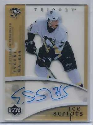 2007-08 Trilogy Ice Scripts #IS-EM Evgeni Malkin