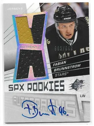2008-09 SPx #169 Fabian Brunnstrom RC (982/999)