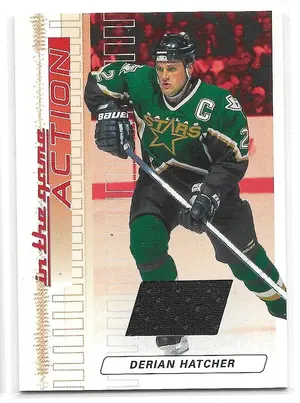 2003-04 ITG Action Jerseys #M-30 Derian Hatcher (/500)