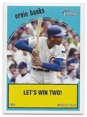 2008 Topps Heritage Baseball Flashbacks #BF3 Ernie Banks