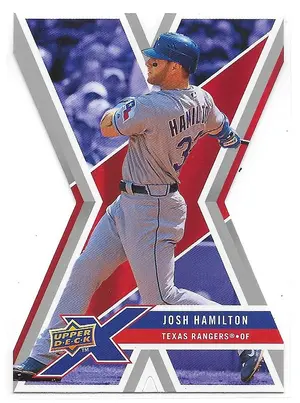 2008 UD X Die-Cut #95 Josh Hamilton