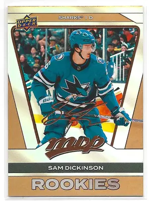 2025-26 MVP Silver Collection CDD Exclusive Copper Script #267 Sam Dickinson RC
