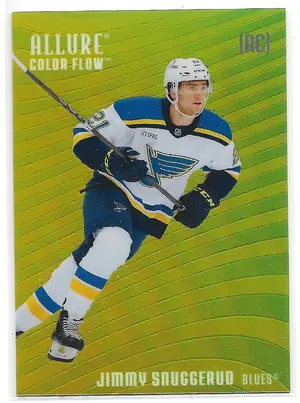 2025-26 Allure Color Flow Yellow-Green #CF-29 Jimmy Snuggerud