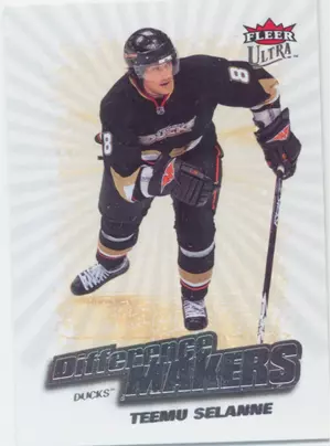 2008-09 FLEER ULTRA - TEEMU SELANNE #DM3 DIFFERENCE MAKERS