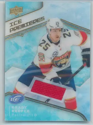 2019-20 UPPER DECK ICE - BRADY KEEPER #IPJ-BK ICE PREMIERES JERSEYS
